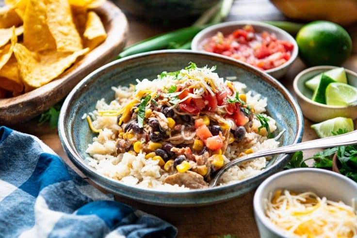 Fiesta Crockpot Chicken - The Seasoned Mom