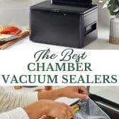 Long collage image of best chamber vacuum sealers.