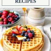 Bisquick recipes with text title box at top.