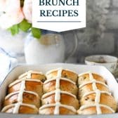 Easter brunch recipes with text title overlay.