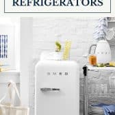 The best beverage refrigerators with text title box at top.