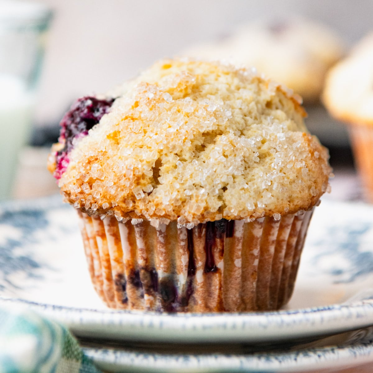 Sour Cream Blueberry Muffins