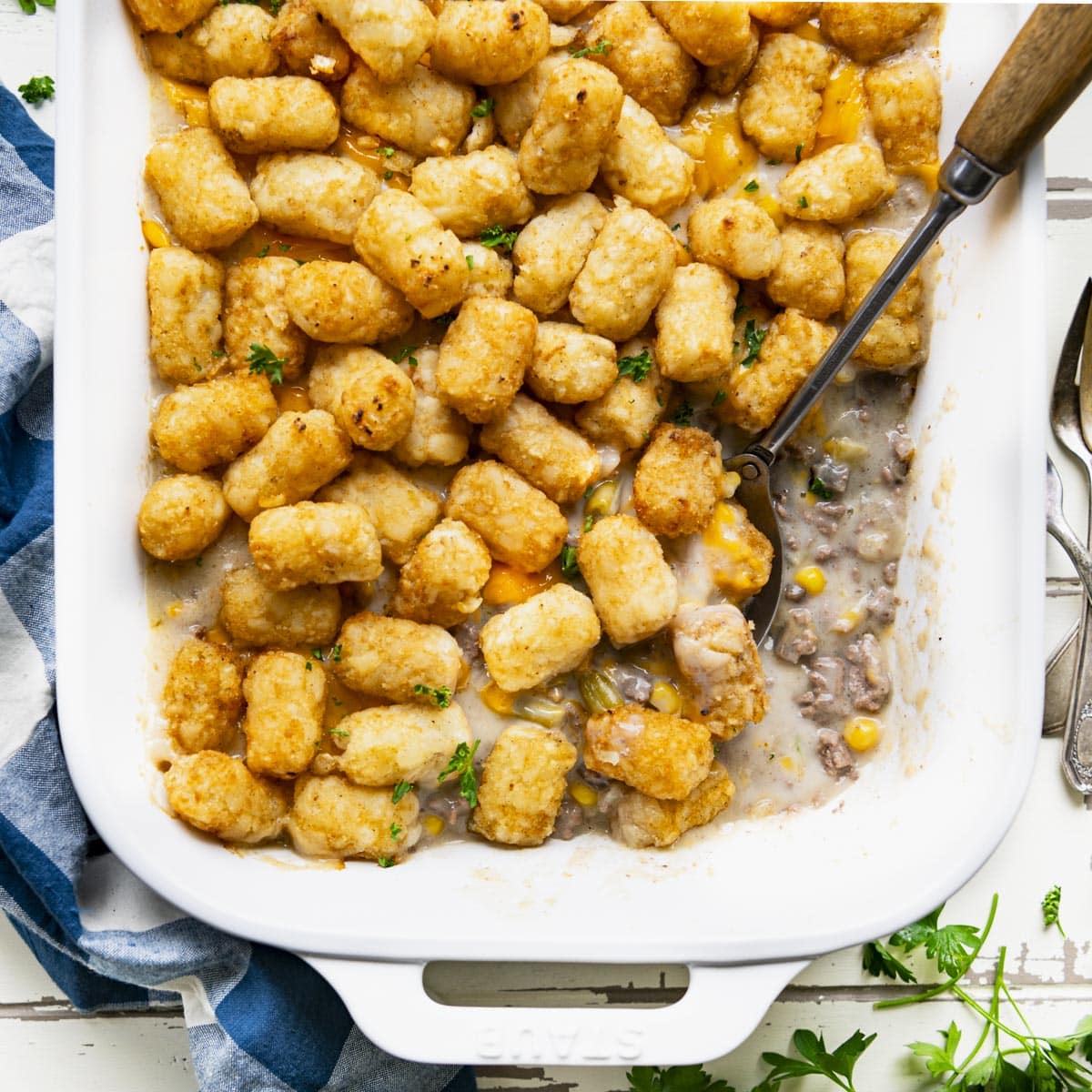 Tater Tot Casserole with Green Beans