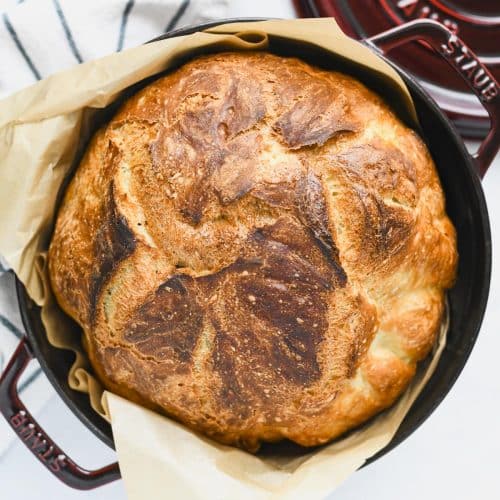 No-Knead Dutch Oven Bread: Easy, Crispy, Homemade Perfection