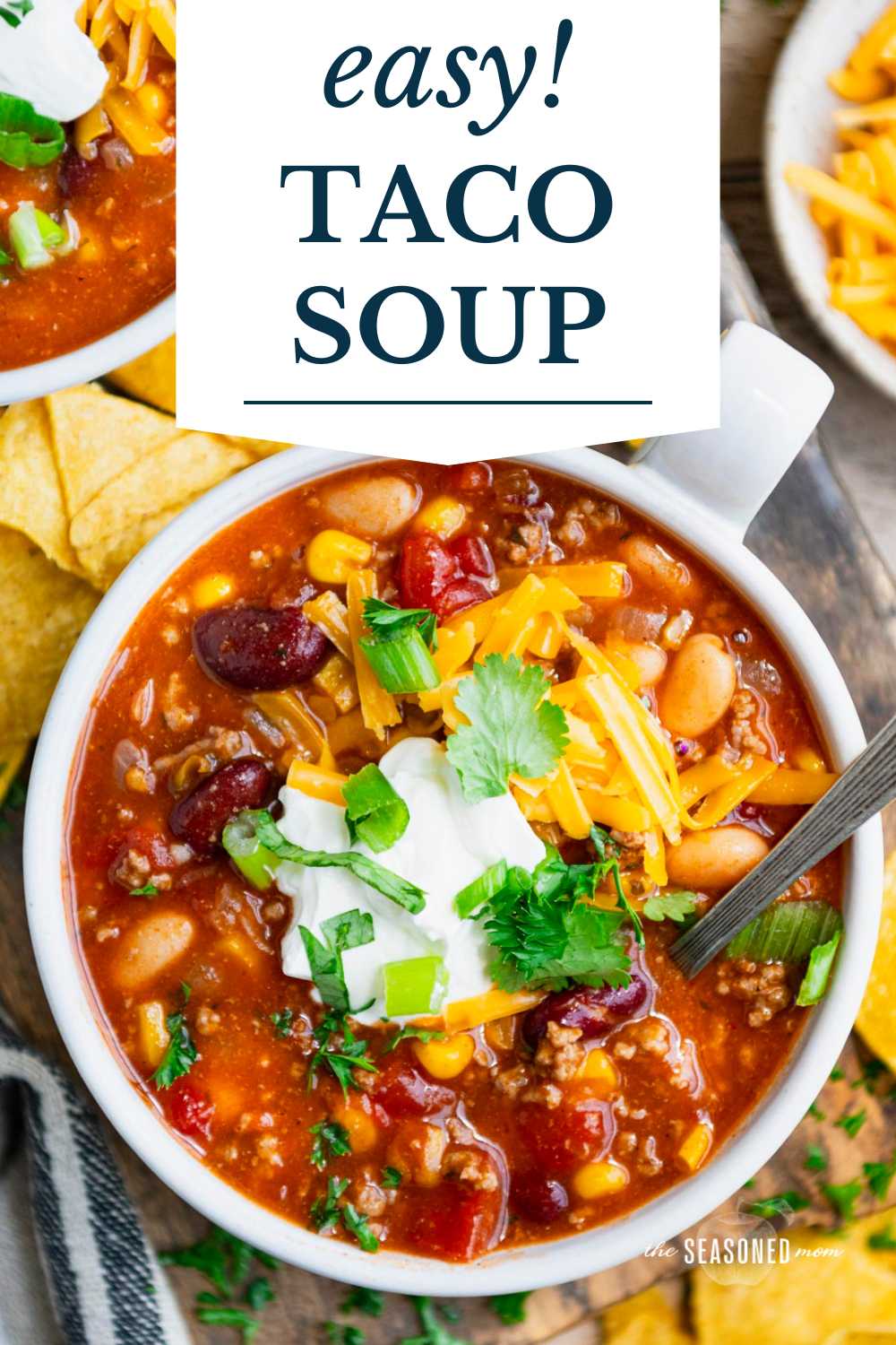 Easy Taco Soup (Stovetop or Crock Pot) - The Seasoned Mom