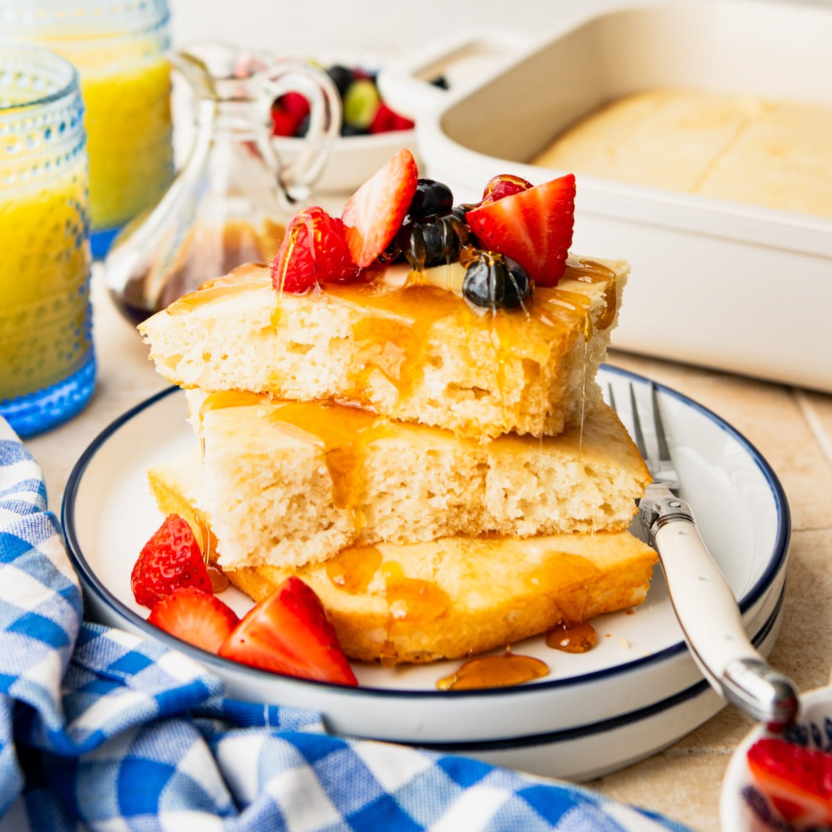 Baked Pancakes with Pancake Mix