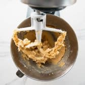 Butter and brown sugar creamed together.