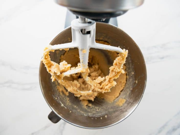 Butter and brown sugar creamed together.