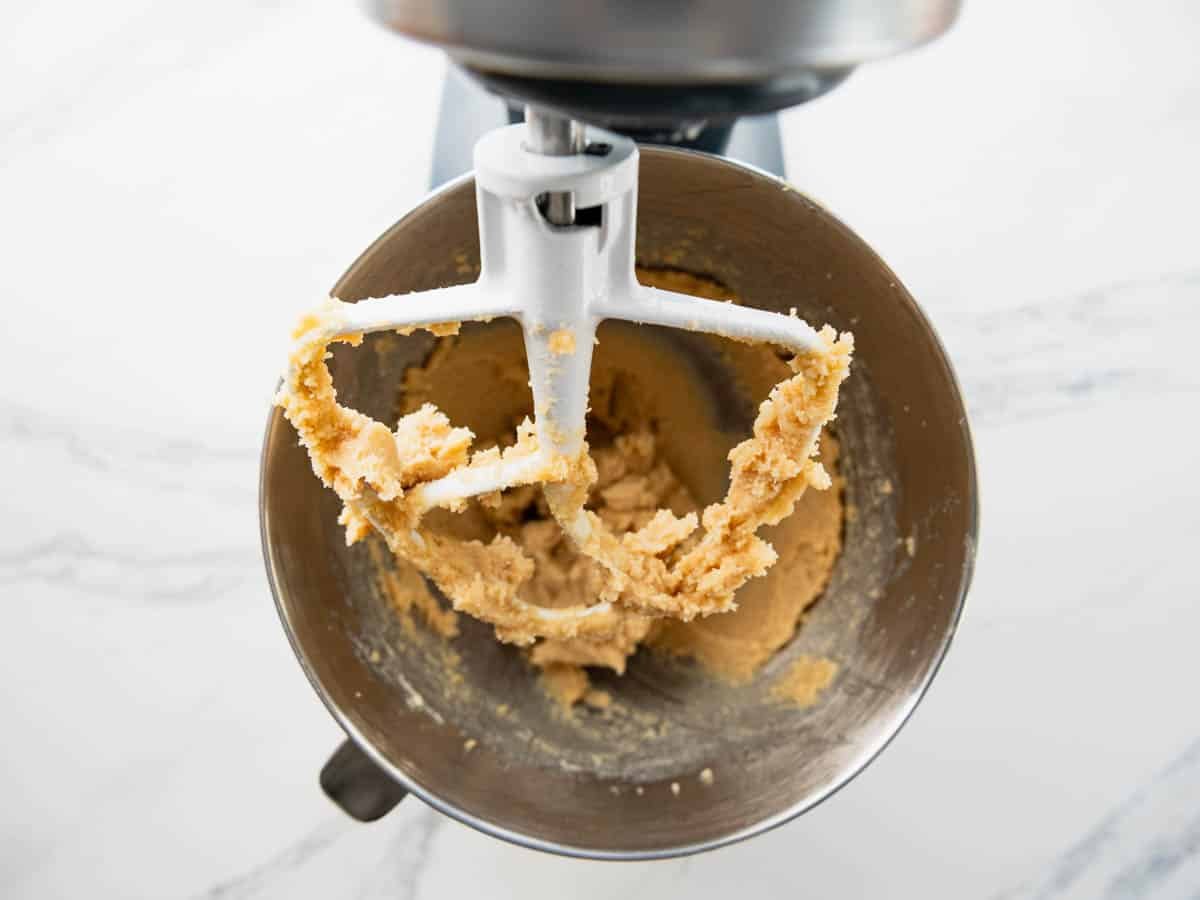 Butter and brown sugar creamed together.