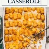 Cowboy casserole with a text title box at the top.