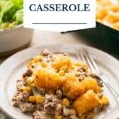 Cowboy casserole with a text title overlay.