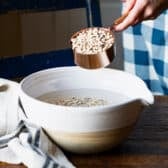 Soaking black eyed peas for hoppin john.