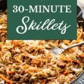 30 minute skillet dinners collage