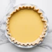 Buttermilk pie before baking.