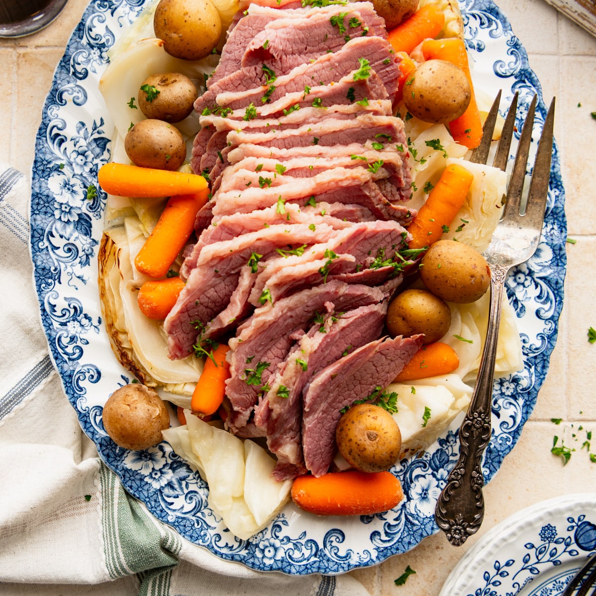 Crock Pot Corned Beef and Cabbage