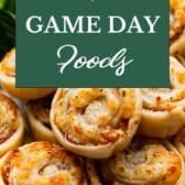 Game Day foods collage.