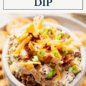 Million dollar dip with a text title box at the top.