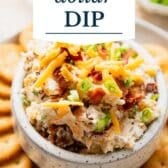 Million dollar dip with a text title overlay.