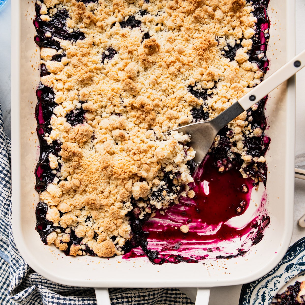 Blueberry Cobbler with Cake Mix