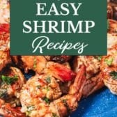 Collage image of easy shrimp recipes.