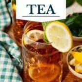 How to make sun tea with a text title overlay.