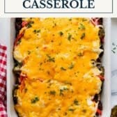 John Wayne Casserole with a text title box at the top.