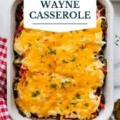 John Wayne Casserole with a text title overlay.